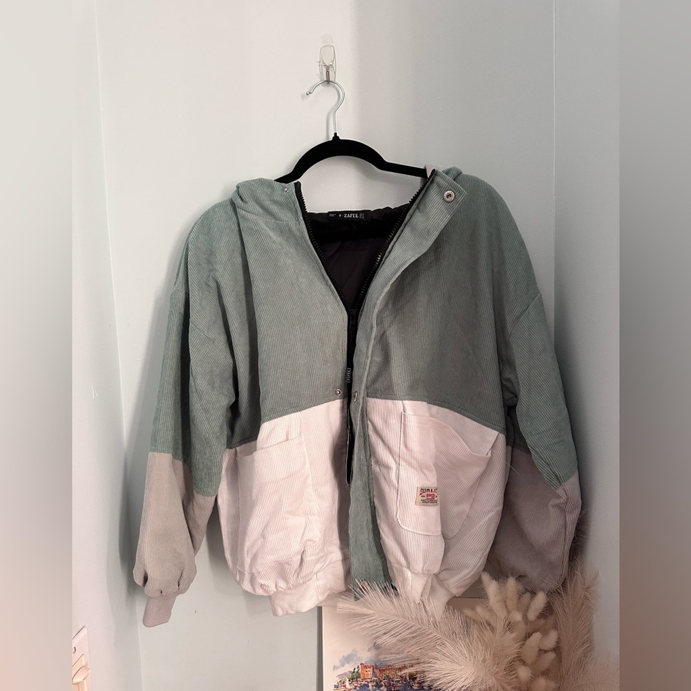 Zaful NWT Corduroy jacket size US 4